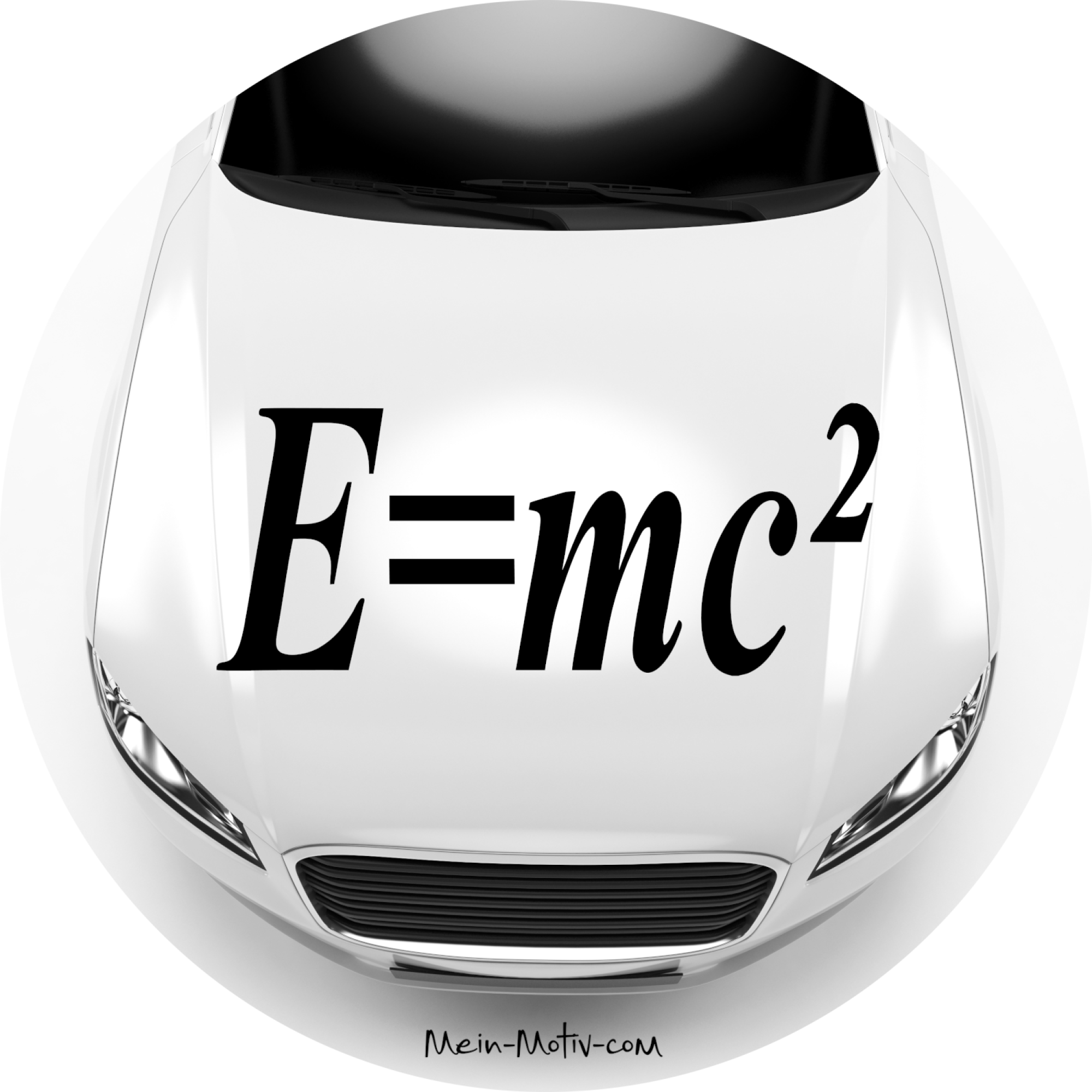Aufkleber 19008 Albert Einstein E=mc²